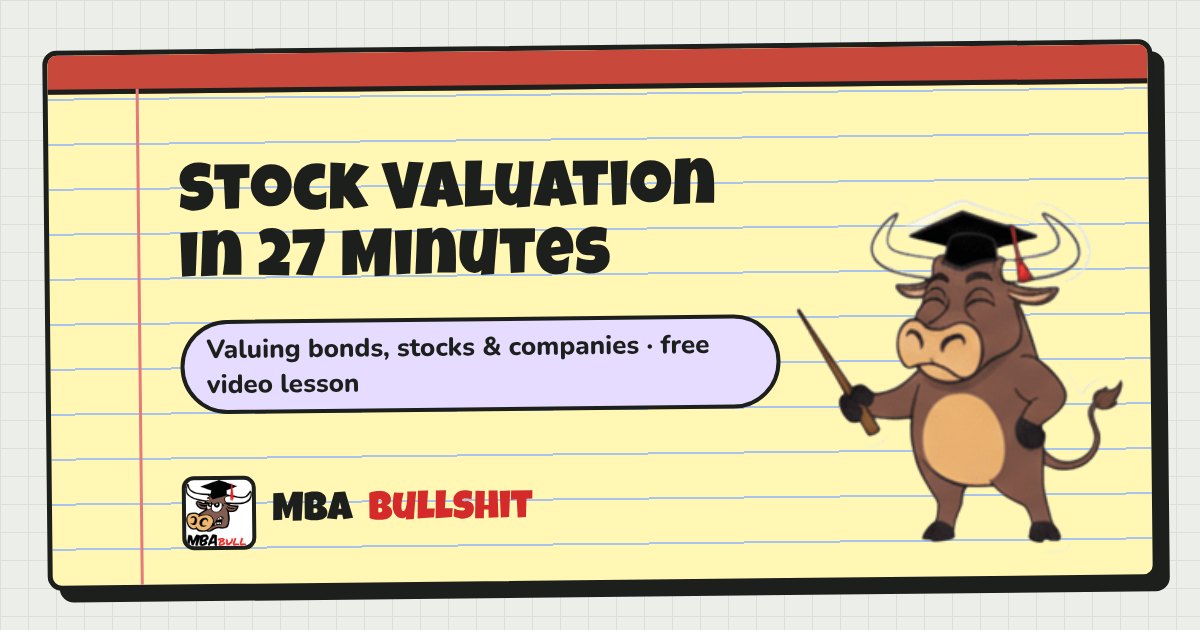 Stock Required Stock Valuation Formula: Dividend Discount Model | MBA Bullshit